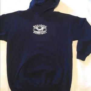 Dark Blue Bulldog Basketball Hoodie Sweatshirt
